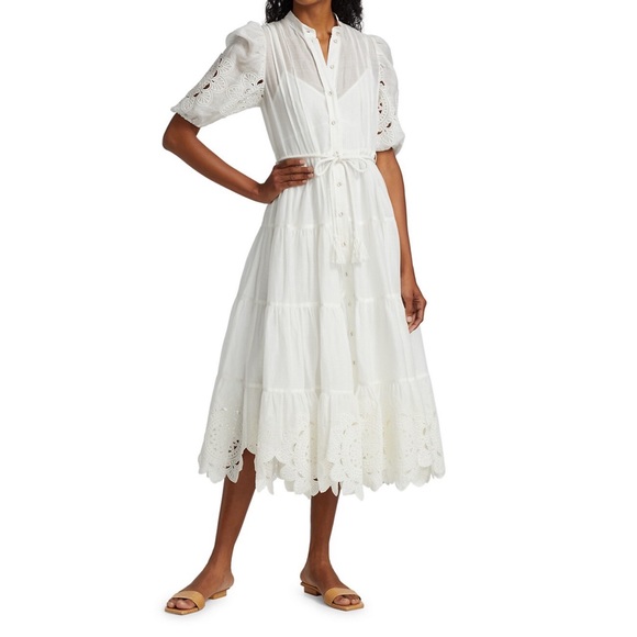 Zimmermann Teddy Scallop MIDI dress sz 1 - Picture 5 of 17